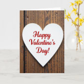 Witte Valentijnsdagkaart Kaart (Gele Bloem)