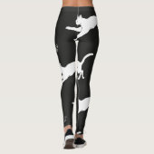WITTE VANGSTEN OP EEN ZWARTE ACHTERGROND BEWERKEN  LEGGINGS (Achterkant)