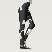 WITTE VANGSTEN OP EEN ZWARTE ACHTERGROND BEWERKEN  LEGGINGS (Rechts)