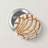 Witte Vanille Concha Pan Dulce Mexicaans Brood Ronde Button 5,7 Cm (Voorkant /achterkant)
