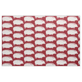  witte varkens Grappig ouderwets spek liefhebber Stof (Fat Quarter)