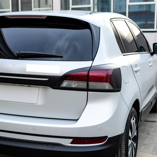 Witte, vaste kleur bumpersticker