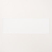 Witte, vaste kleur yogamat (Voorkant (horizontaal))