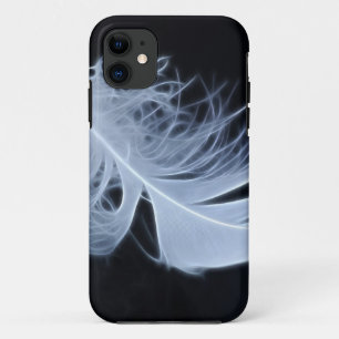 Witte veer - engelachtig van nature iPhone 11 hoesje