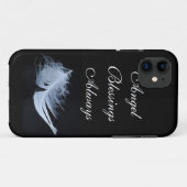 Witte veer - engelachtig van nature Case-Mate iPhone case (Achterkant (horizontaal))