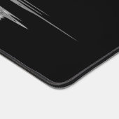 Witte veer met waterreflectie bureaumat (Hoek)