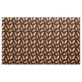 Witte veerafdruk op chocoladebruin stof (Yard (91,4 cm))