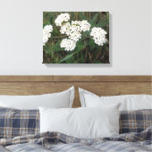 Witte veldbloemen Canvasprint Canvas Afdruk (Insitu (Slaapkamer))