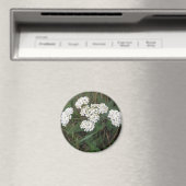 Witte Veldbloemen Magneet (Insitu (Vaatwasser))