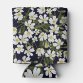 Witte veldbloemen: motief. blikjeskoeler (Achterkant)