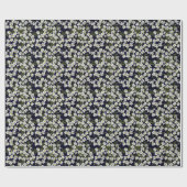 Witte veldbloemen: motief. cadeaupapier (Vlak)