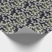 Witte veldbloemen: motief. cadeaupapier (Hoek)