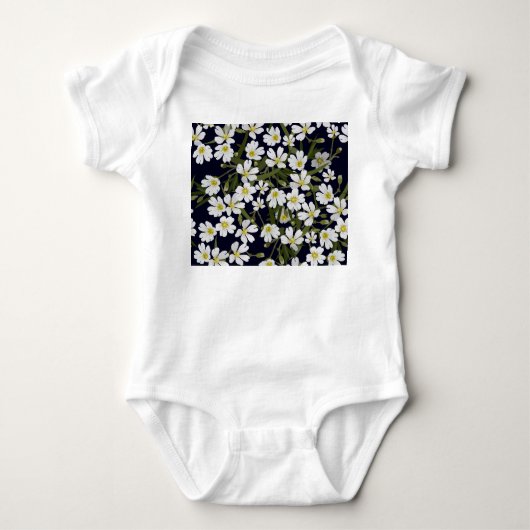 Witte veldbloemen: motief. romper (Voorkant)