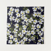 Witte veldbloemen: motief. wandkleed (Voorkant (horizontaal))