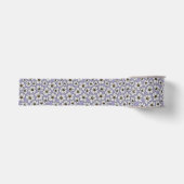 Witte veldbloemen op lavendel grosgrain lint (Voorkant)