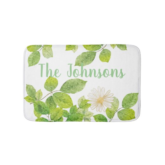 Witte ventilator en groene lederen tuin badmat (Voorkant)