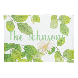 Witte ventilator en groene lederen tuin kussensloop