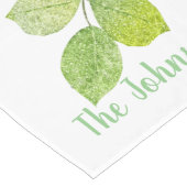 Witte ventilator en groene lederen tuin lange tafelloper (Hoek)