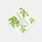 Witte ventilator en groene lederen tuin servet (Hoek)