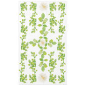 Witte ventilator en groene lederen tuin tafelkleed (Voorkant)