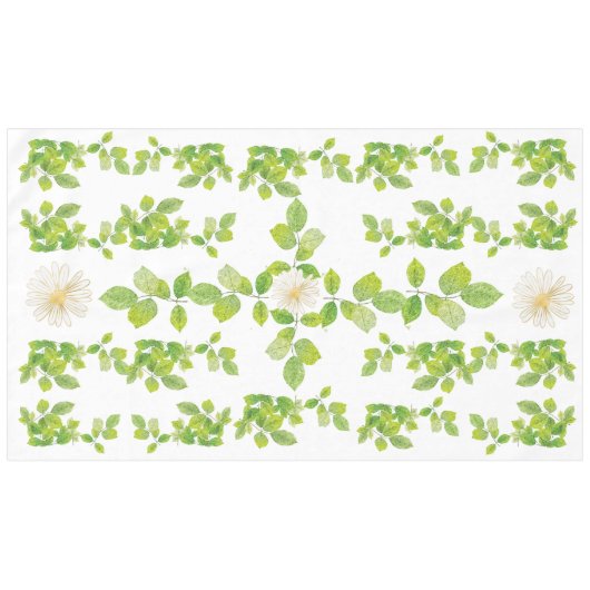 Witte ventilator en groene lederen tuin tafelkleed (Voorkant (Horizontaal))