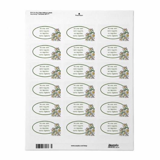 Witte ventilator etiket (Full Sheet)