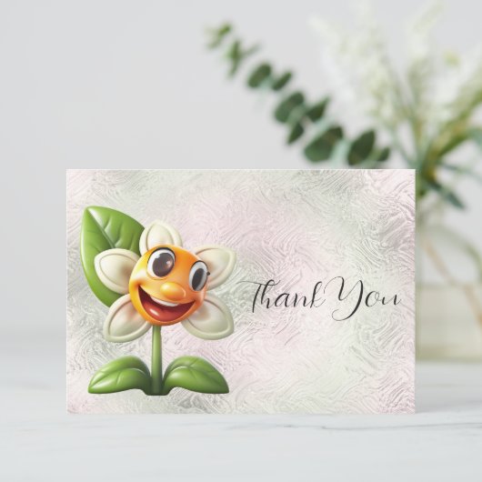 Witte ventilator Hartelijk dank Bedankkaart (Staand voorkant)