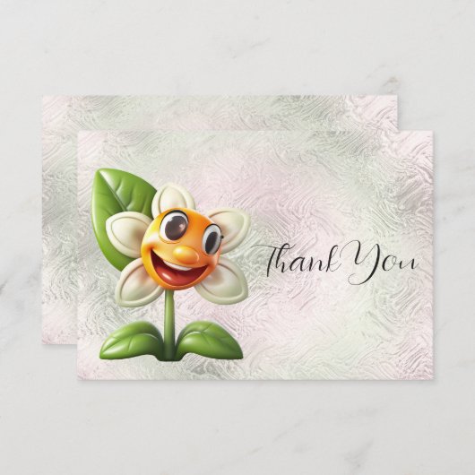 Witte ventilator Hartelijk dank Bedankkaart (Voorkant / Achterkant)