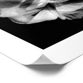 Witte ventilator op zwarte achtergrond II Poster (Hoek)