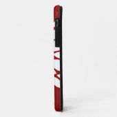 witte ventilator petal Art over rood Case-Mate iPhone Case (Achterkant/links)