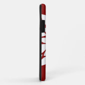 witte ventilator petal Art over rood Case-Mate iPhone Case (Achterkant/rechts)