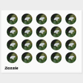 Witte ventilator ronde sticker (Vel)