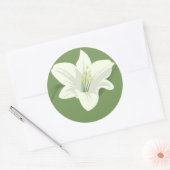 Witte ventilator ronde sticker (Envelop)