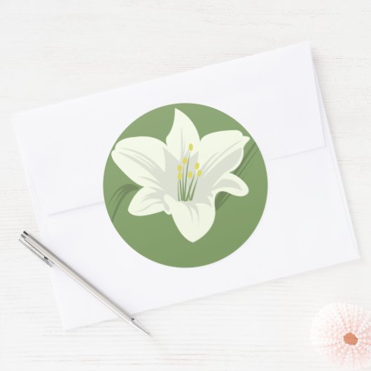 Witte ventilator ronde sticker (Envelop)