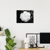 Witte ventilator. (zwart en wit) poster (Thuiskantoor)