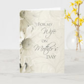 Witte ventilatorkaart voor vrouwen kaart (Gele Bloem)