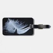 Witte veren - angelisch per natuur bagagelabel (Achterkant horizontaal)