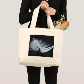 Witte veren - angelisch per natuur grote tote bag (Voorkant (product))