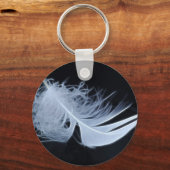 Witte veren - angelisch per natuur sleutelhanger (Voorkant)