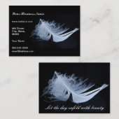 Witte veren - angelisch per natuur visitekaartje (Voorkant / Achterkant)