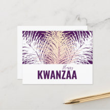 witte veren Black Holiday Happy Kwanzaa