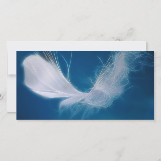 Witte veren kunst - symbool van zuiverheid en onsc (Voorkant)