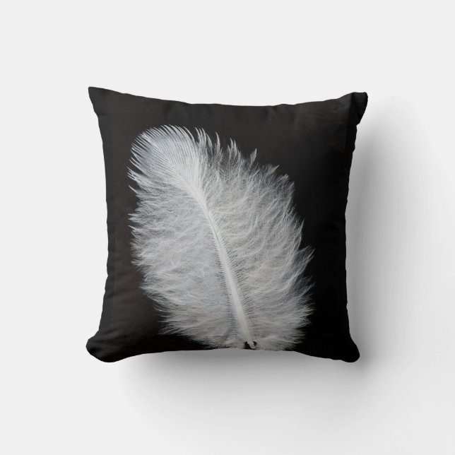 Witte veren kussen (Voorkant)