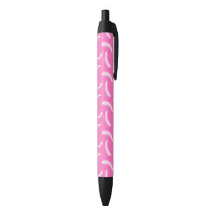 Witte veren meisjesachtig roze boho stijl inheemse zwarte inkt pen