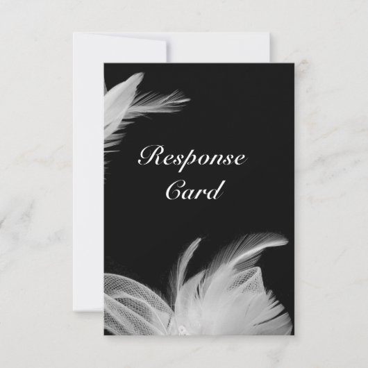 Witte veren RSVP (Voorkant)