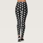 Witte verf afdrukken zwart leggings (Achterkant)