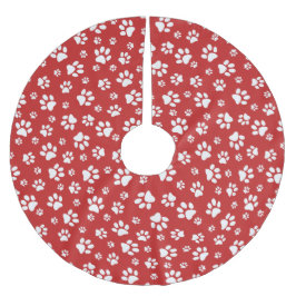 Witte verf bedrukt kerstboomrok kerstboom rok