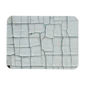 Witte verf, in cache geplaatst en gehakt magneet (Horizontaal)