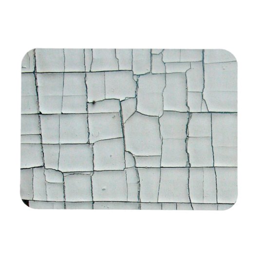 Witte verf, in cache geplaatst en gehakt magneet (Horizontaal)