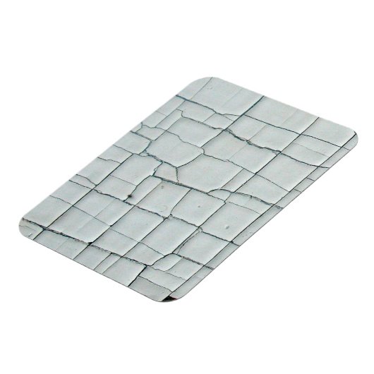 Witte verf, in cache geplaatst en gehakt magneet (Linkerzijde)